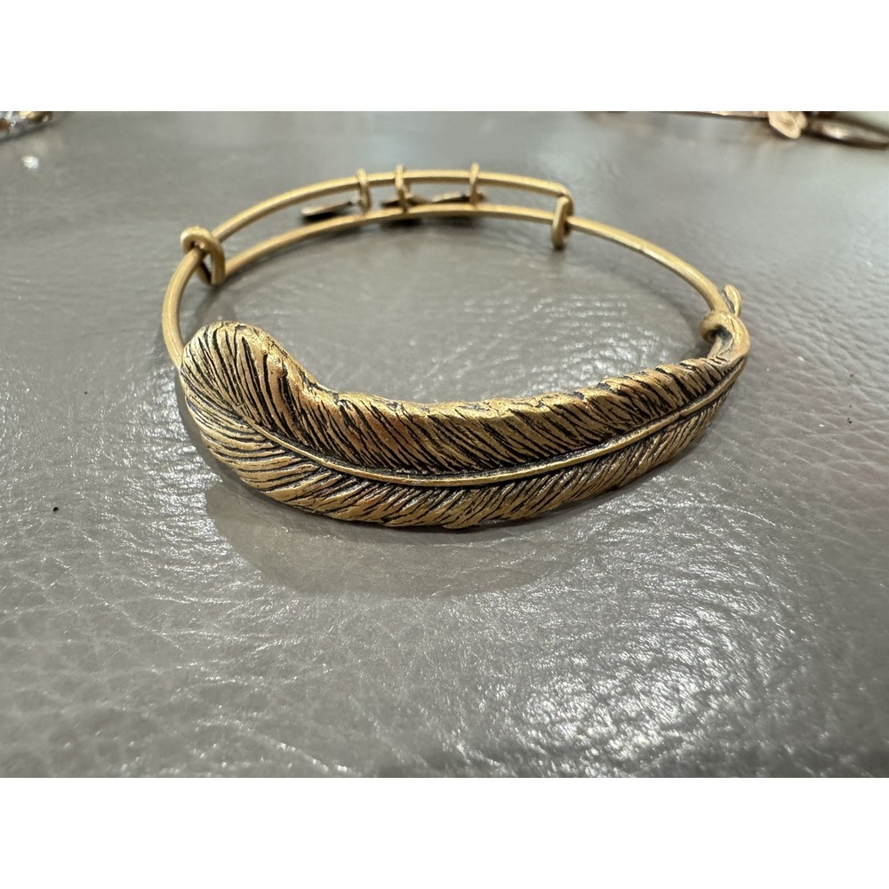 Alex & Ani Gold Leaf Wrap bracelet